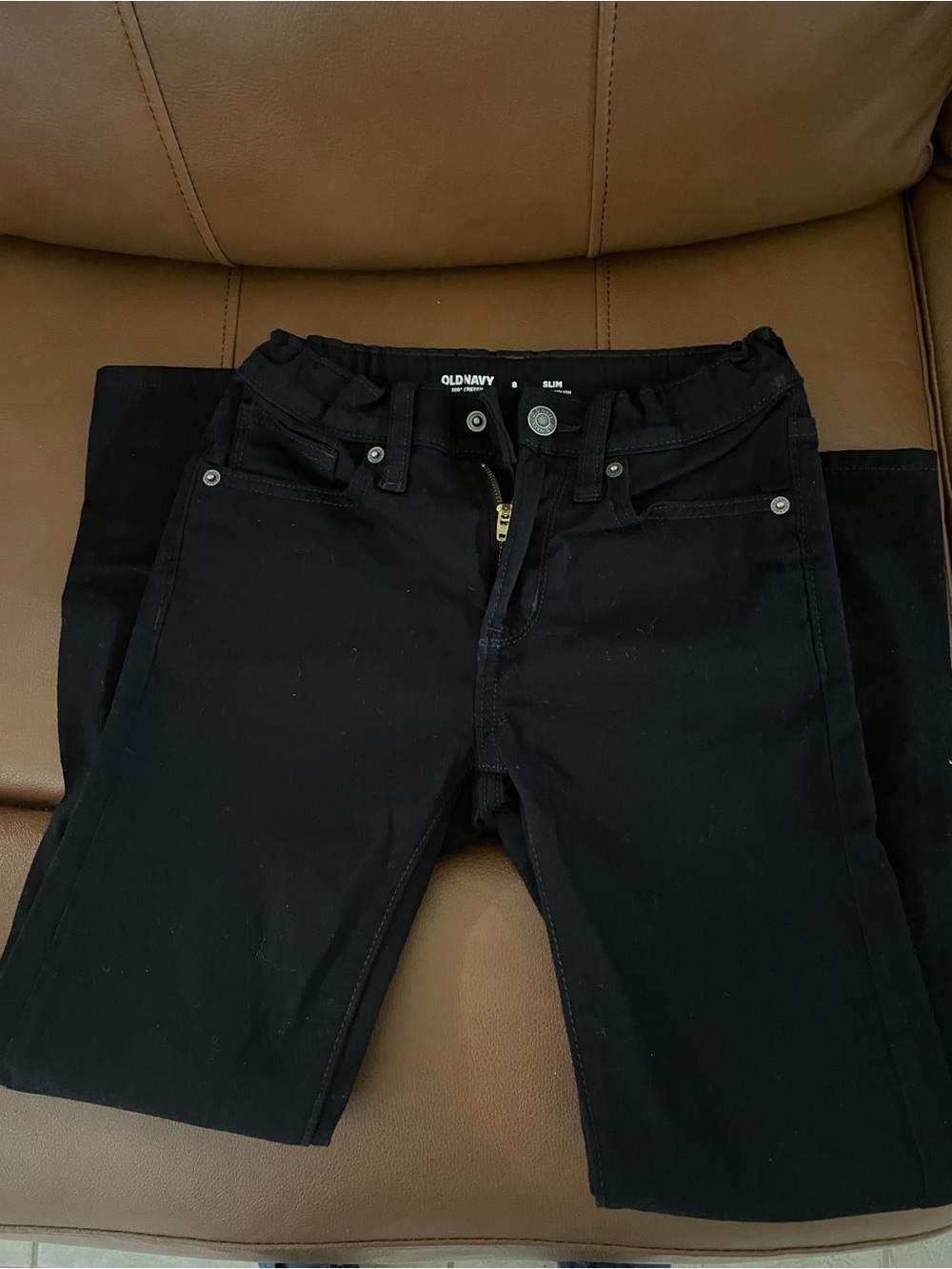 Boys black jeans size 8 worn once made by Old Navy
